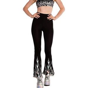 Festival flame bell bottoms